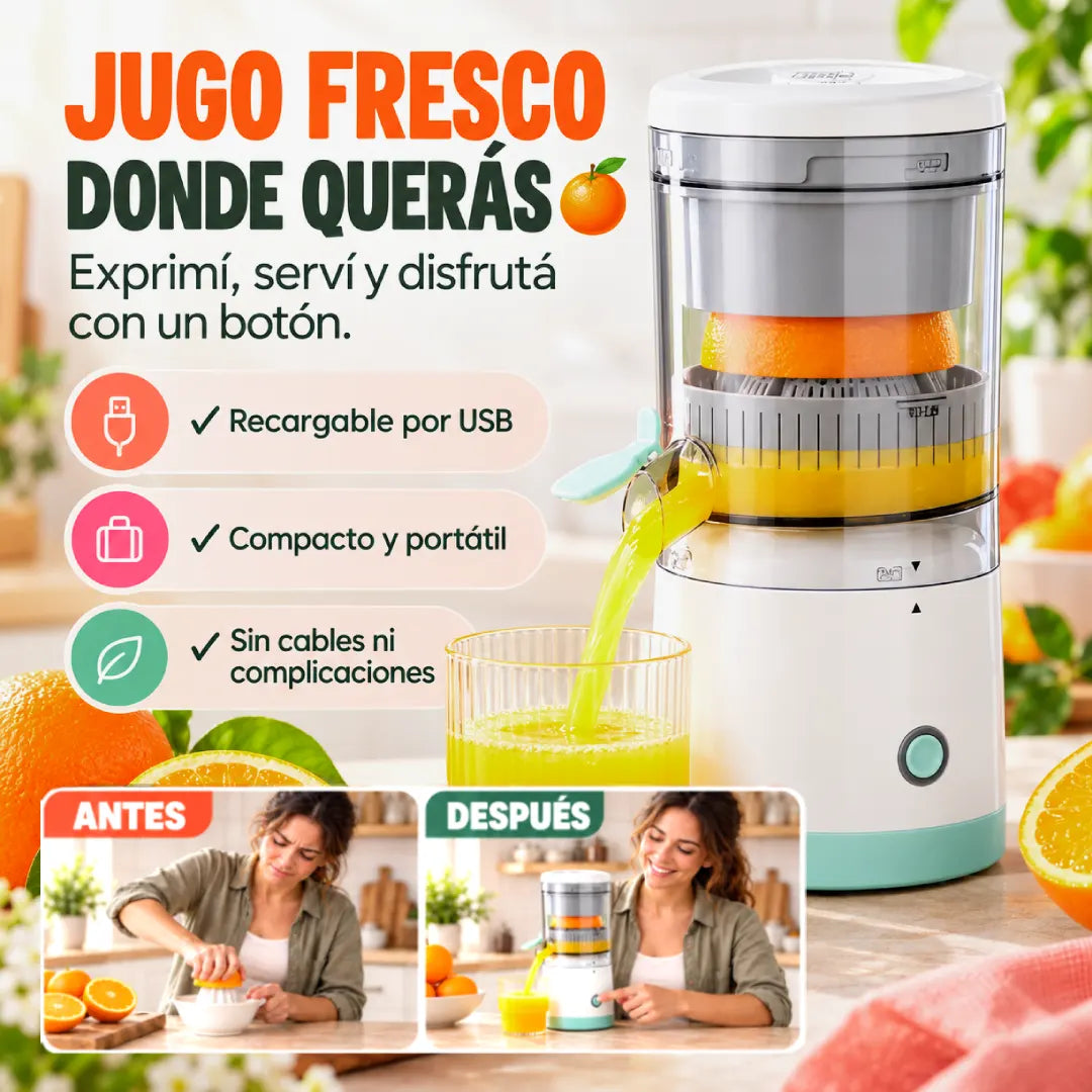 JuiceMax - Jugo fresco donde estés, sin cables.