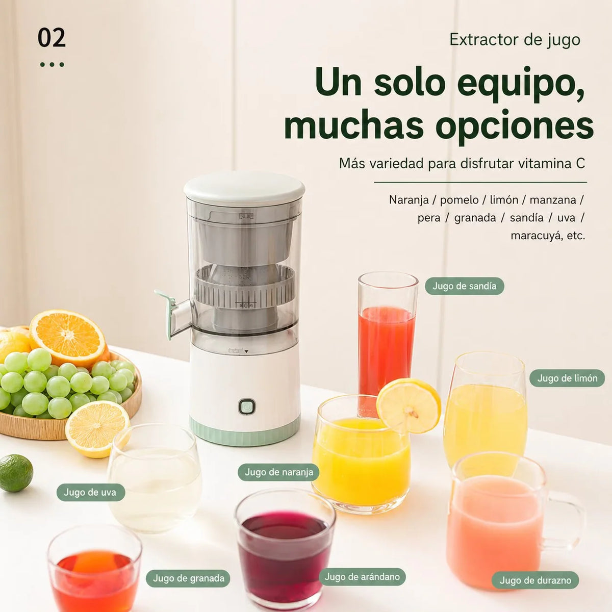 JuiceMax - Jugo fresco donde estés, sin cables.