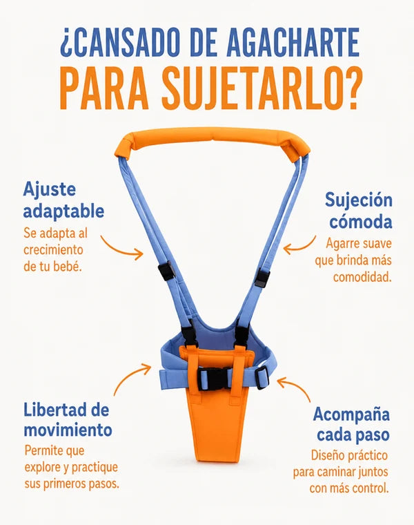 BabyPasito - Arnés para aprender a caminar, tu espalda descansa