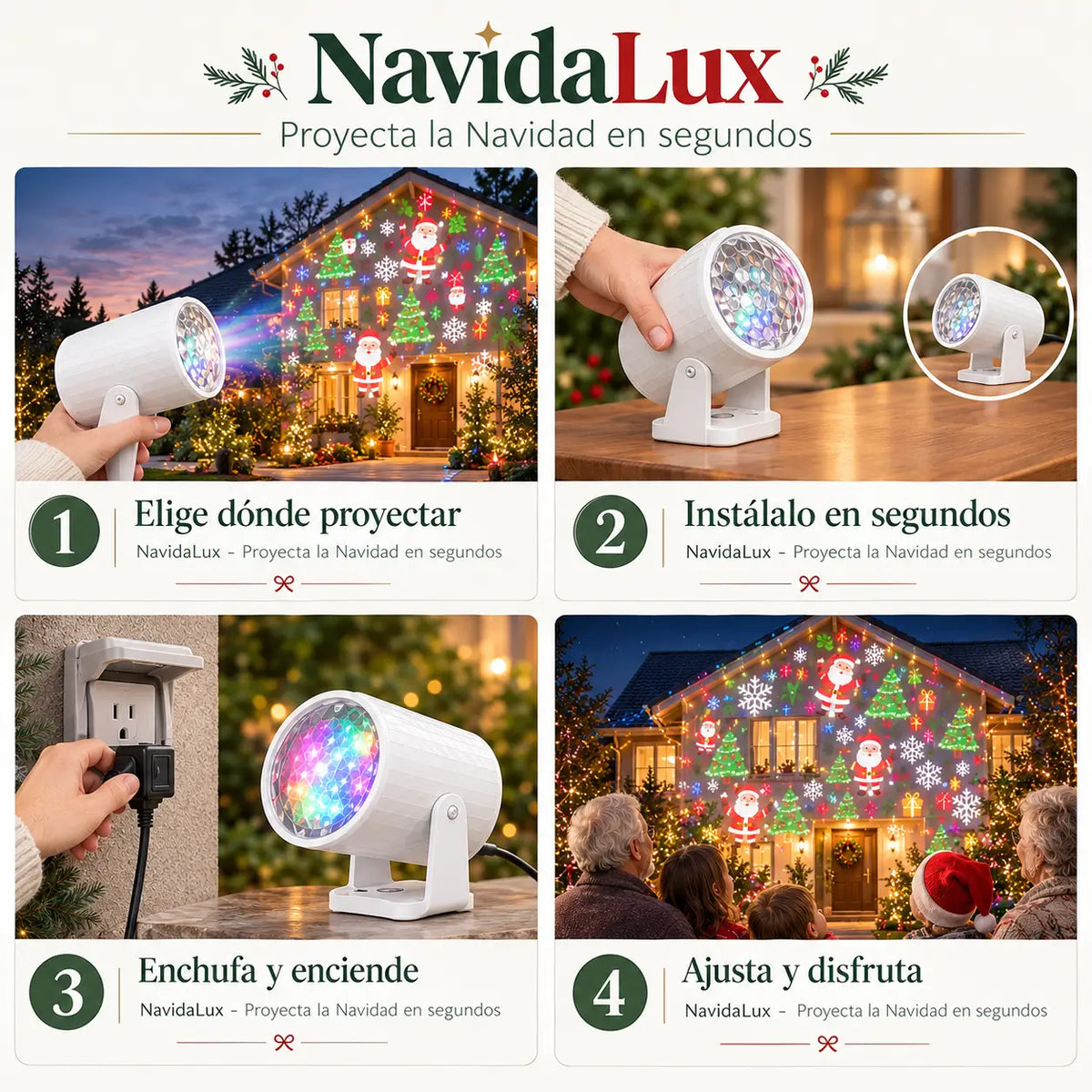 NavidaLux - Proyecta la Navidad en segundos