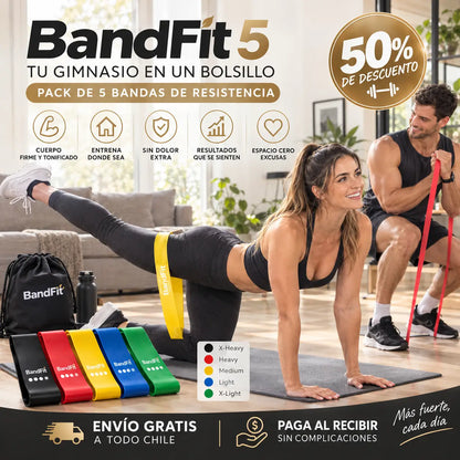 BandFit 5 - Tu gimnasio en un bolsillo | Set 5 Unidades