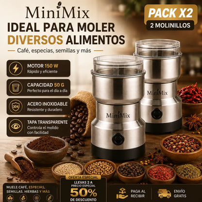 MiniMix - Muele los granos De Café Y Especias en un toque