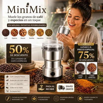 MiniMix - Muele los granos De Café Y Especias en un toque