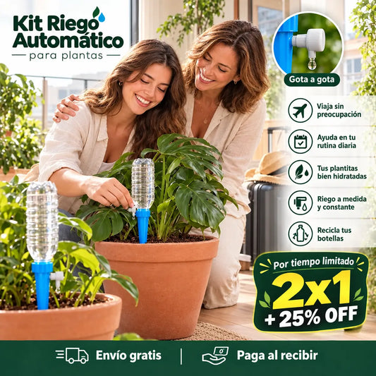 Pack 6 Estacas recicladoras de riego inteligente para plantas - 2X1 (12 und)