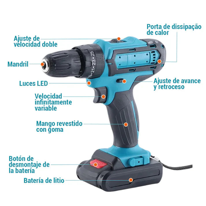 Drill Driver 48V - Taladra, atornilla y no se queda sin batería