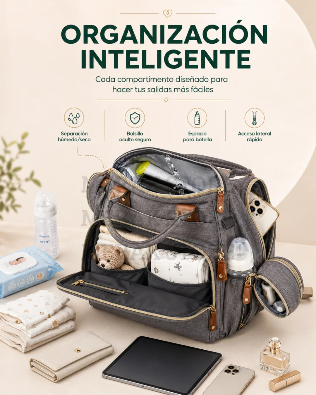 BabyNido - Pañalera, Cuna  y cambiador en una sola mochila