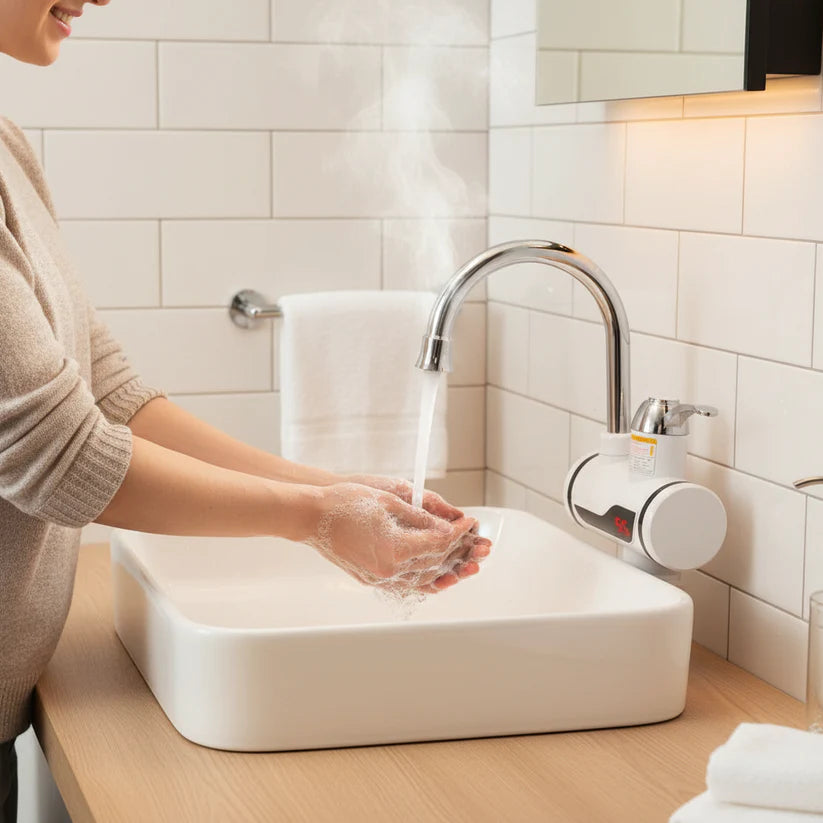 AquaThermo – Controla y disfruta tu agua caliente al instante, sin esperar - Grifo Calentador de Agua Eléctrico